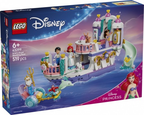 LEGO Klocki Disney 43299 Królewska łódź weselna Arielki