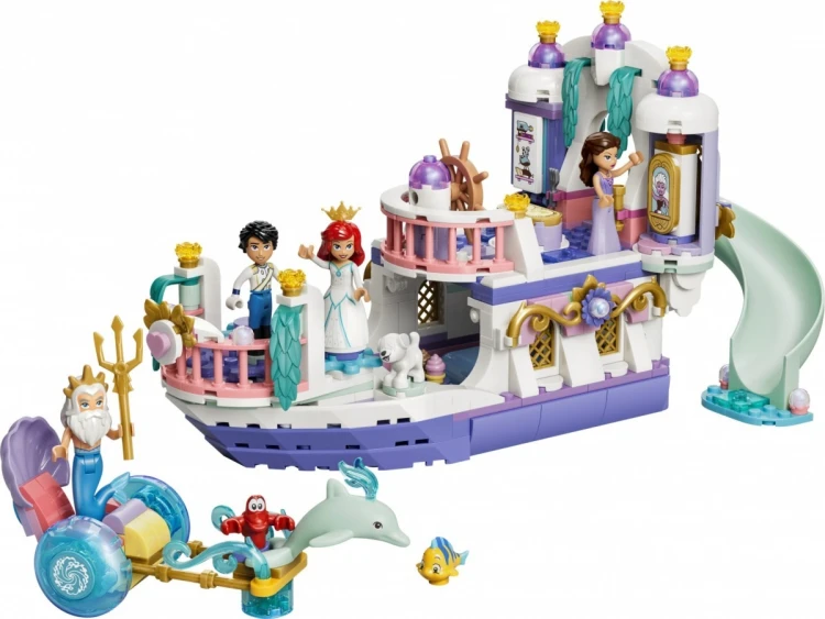 LEGO Klocki Disney 43299 Królewska łódź weselna Arielki