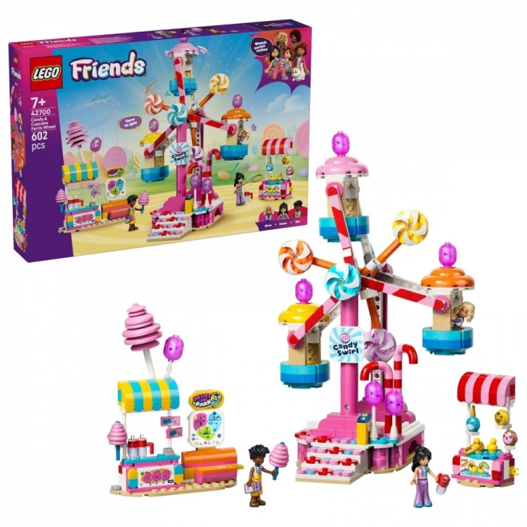LEGO Klocki Friends 42700 Cukierkowo-babeczkowy diabelski młyn