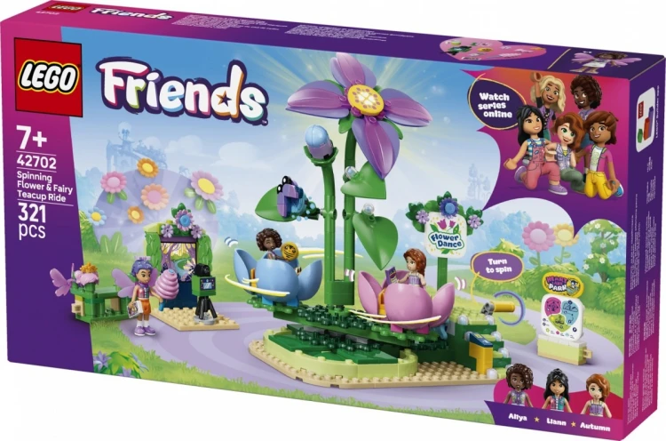 LEGO Klocki Friends 42702 Wróżkowa karuzela z kwiatami