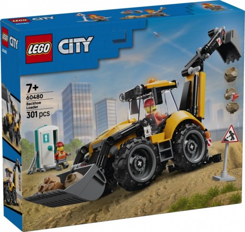 LEGO Klocki City 60480 Żółta koparko-ładowarka