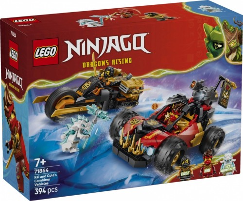 LEGO Klocki Ninjago 71864 Wielofunkcyjne pojazdy Kaia i Colea