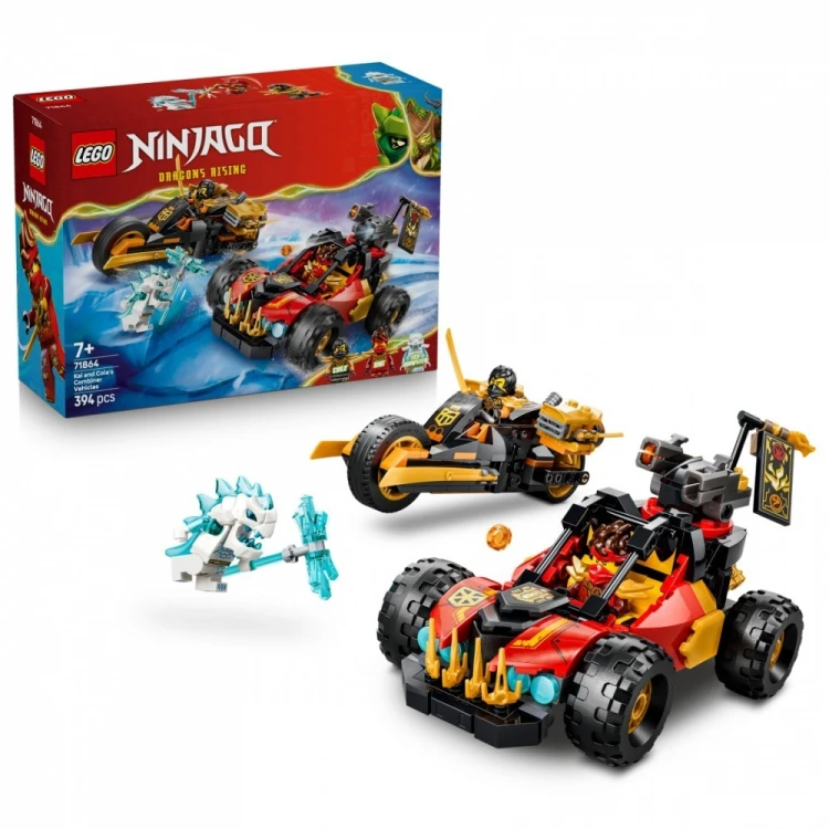 LEGO Klocki Ninjago 71864 Wielofunkcyjne pojazdy Kaia i Colea