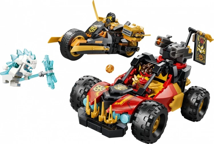 LEGO Klocki Ninjago 71864 Wielofunkcyjne pojazdy Kaia i Colea