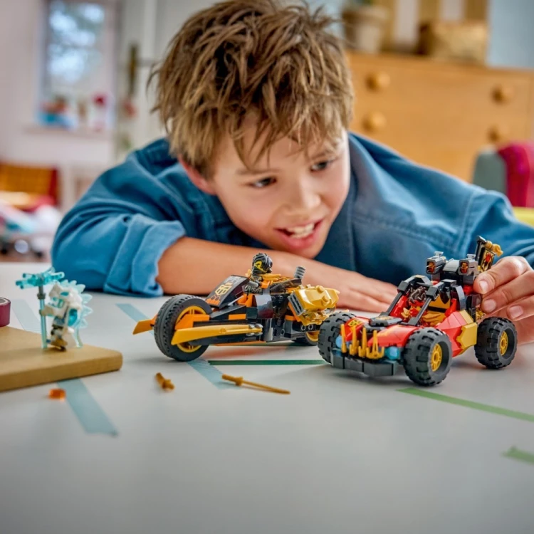 LEGO Klocki Ninjago 71864 Wielofunkcyjne pojazdy Kaia i Colea