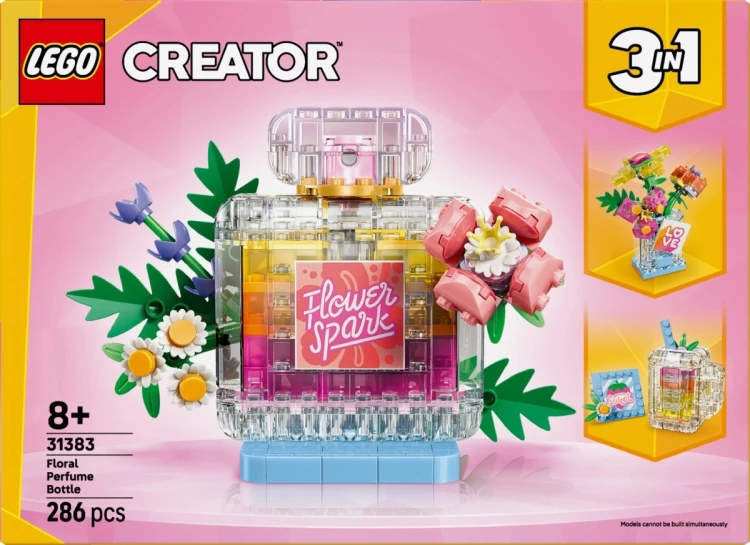 LEGO Klocki Creator 31383 Flakon perfum z kwiatową ozdobą