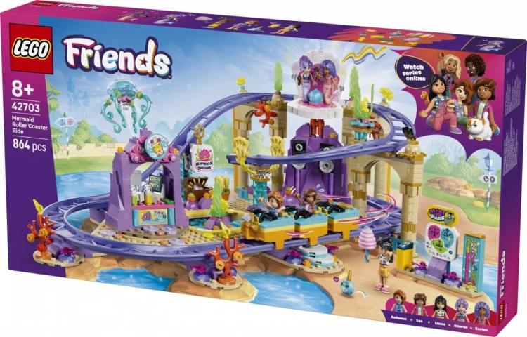 LEGO Klocki Friends 42703 Syrenkowa kolejka górska