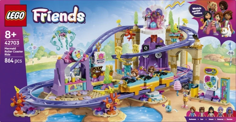 LEGO Klocki Friends 42703 Syrenkowa kolejka górska