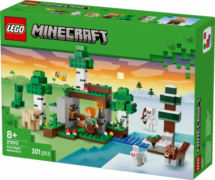 LEGO Klocki Minecraft 21593 Przetrwanie pierwszej nocy