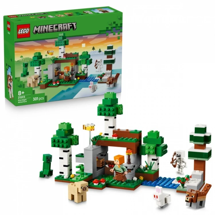 LEGO Klocki Minecraft 21593 Przetrwanie pierwszej nocy