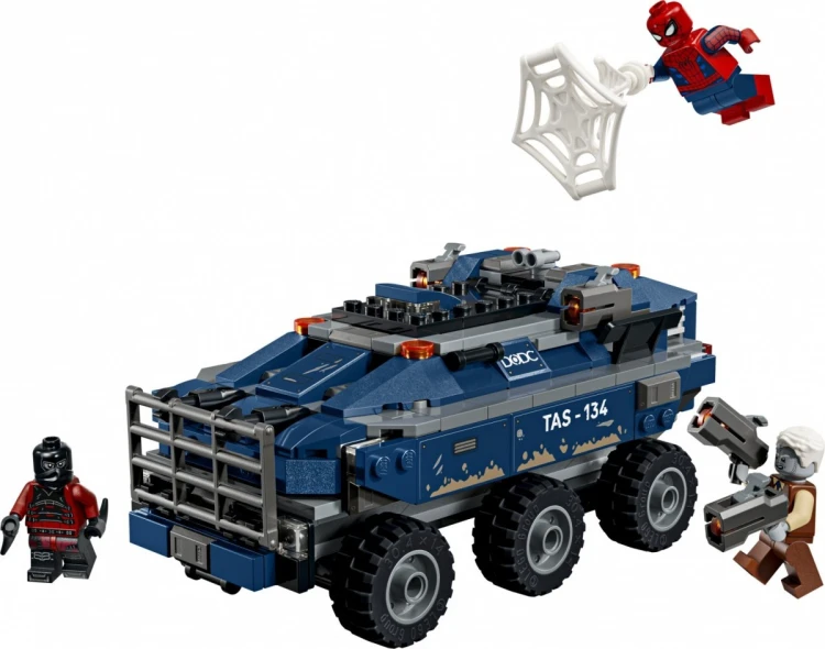 LEGO Klocki Marvel Super Heroes 76349 Pościg Spider-Mana za więźniarką