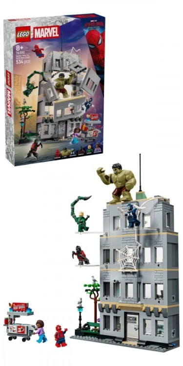 LEGO Klocki Marvel Super Heroes 76350 Epickie starcie: Spider-Man kontra Hulk