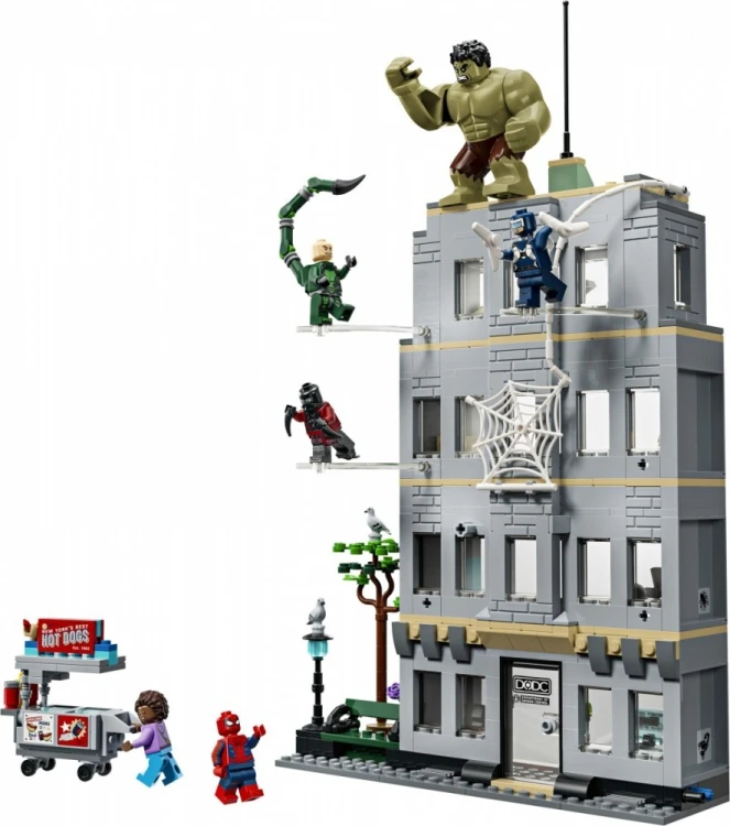 LEGO Klocki Marvel Super Heroes 76350 Epickie starcie: Spider-Man kontra Hulk
