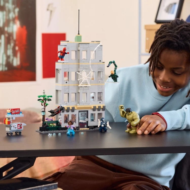 LEGO Klocki Marvel Super Heroes 76350 Epickie starcie: Spider-Man kontra Hulk