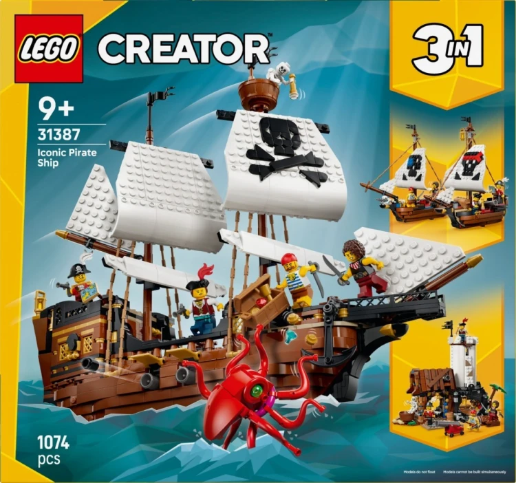LEGO Klocki Creator 31387 Legendarny statek piracki