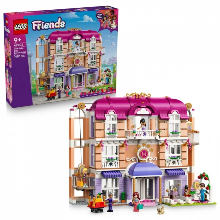 LEGO Klocki Friends 42704 Grand Hotel w mieście Heartlake