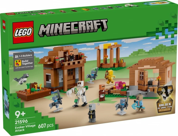 LEGO Klocki Minecraft 21596 Najazd przywoływaczy na wioskę