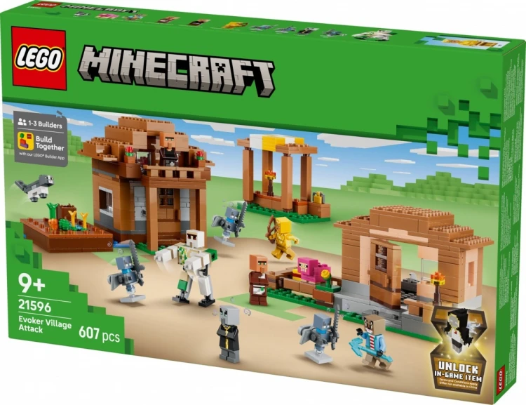 LEGO Klocki Minecraft 21596 Najazd przywoływaczy na wioskę