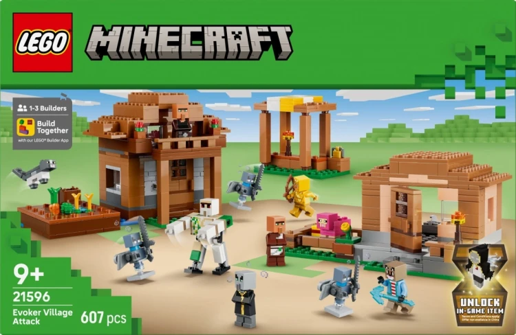 LEGO Klocki Minecraft 21596 Najazd przywoływaczy na wioskę
