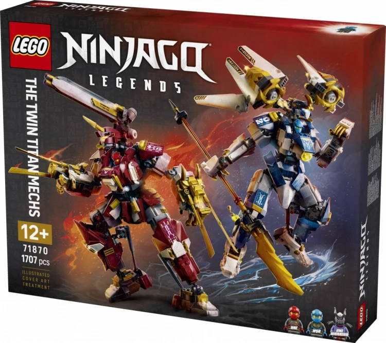 LEGO Klocki Ninjago 71870 Bliźniacze tytanowe mechy