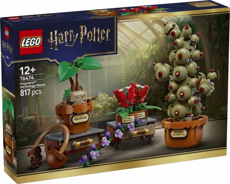 LEGO Klocki Harry Potter 76474 Rośliny z lekcji zielarstwa w Hogwarcie