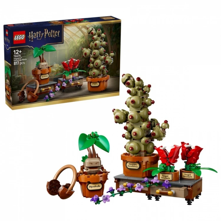 LEGO Klocki Harry Potter 76474 Rośliny z lekcji zielarstwa w Hogwarcie