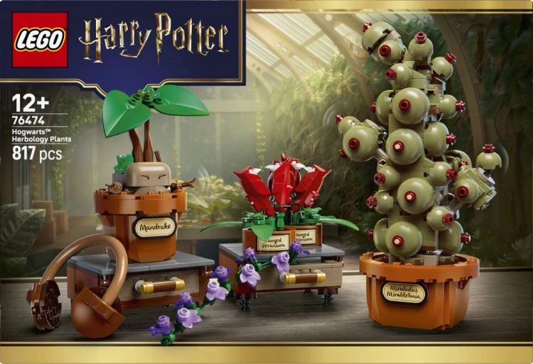 LEGO Klocki Harry Potter 76474 Rośliny z lekcji zielarstwa w Hogwarcie