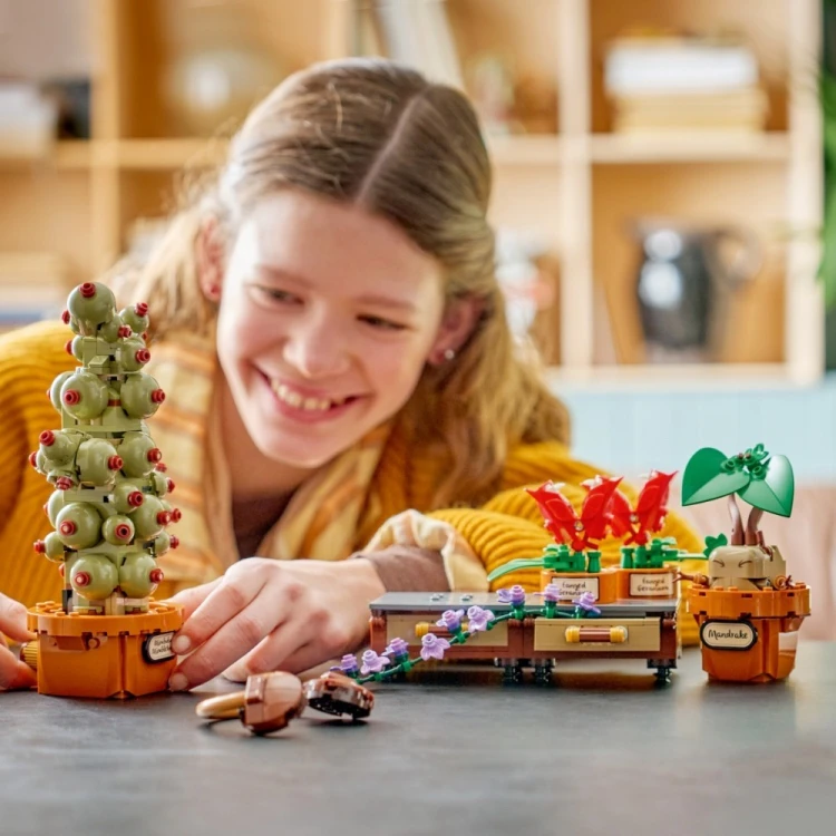 LEGO Klocki Harry Potter 76474 Rośliny z lekcji zielarstwa w Hogwarcie