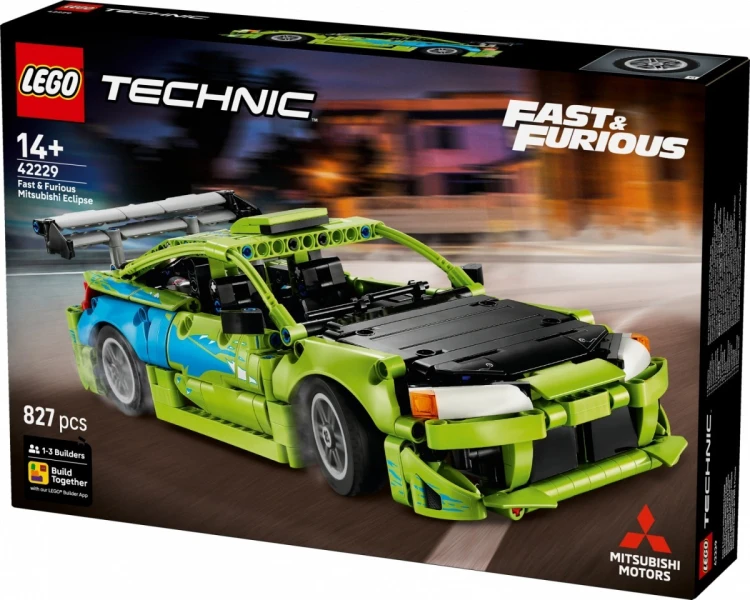 LEGO Klocki Technic 42229 Samochód Fast and Furious Mitsubishi Eclipse