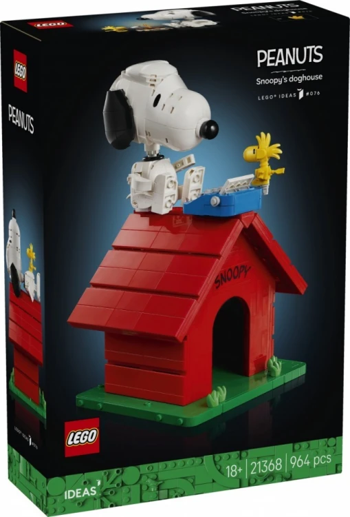 LEGO Klocki Ideas 21368 Fistaszki: Buda Snoopyego