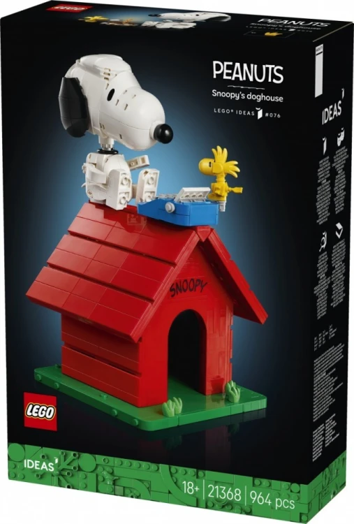 LEGO Klocki Ideas 21368 Fistaszki: Buda Snoopyego