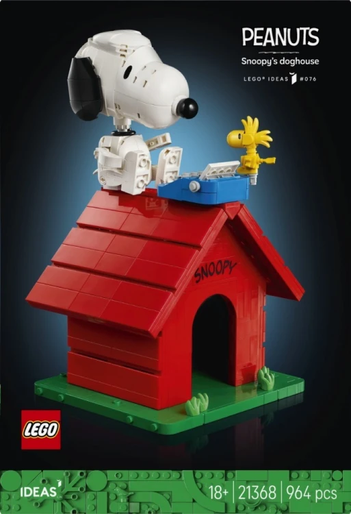 LEGO Klocki Ideas 21368 Fistaszki: Buda Snoopyego