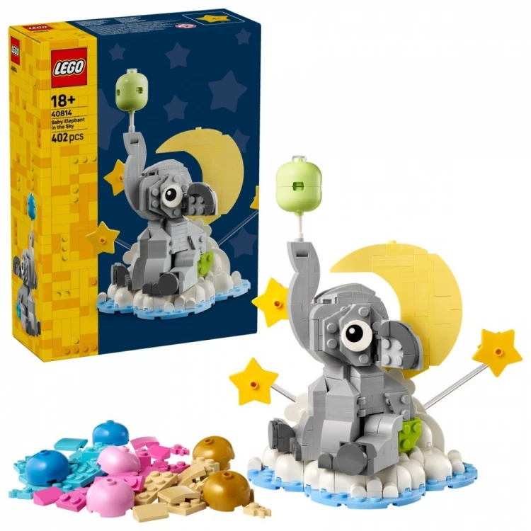 LEGO Klocki Iconic 40814 Słoniątko na niebie