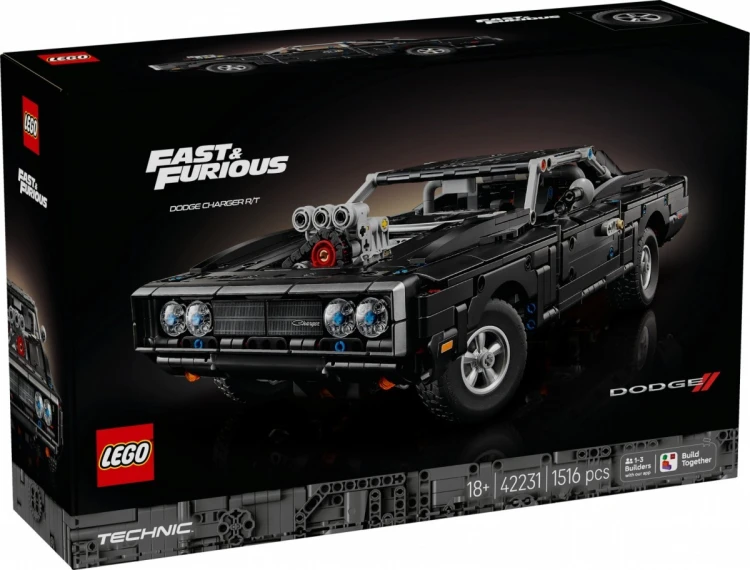 LEGO Klocki Technic 42231 Samochód Fast and Furious Dodge Charger R/T