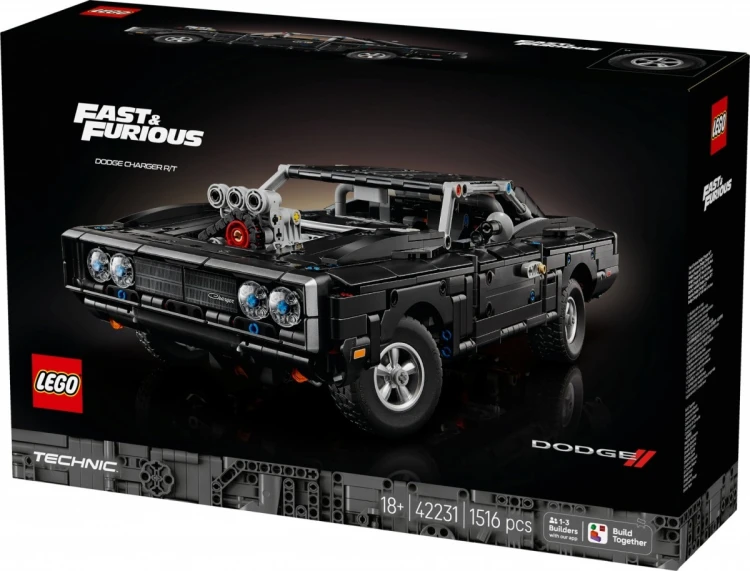 LEGO Klocki Technic 42231 Samochód Fast and Furious Dodge Charger R/T