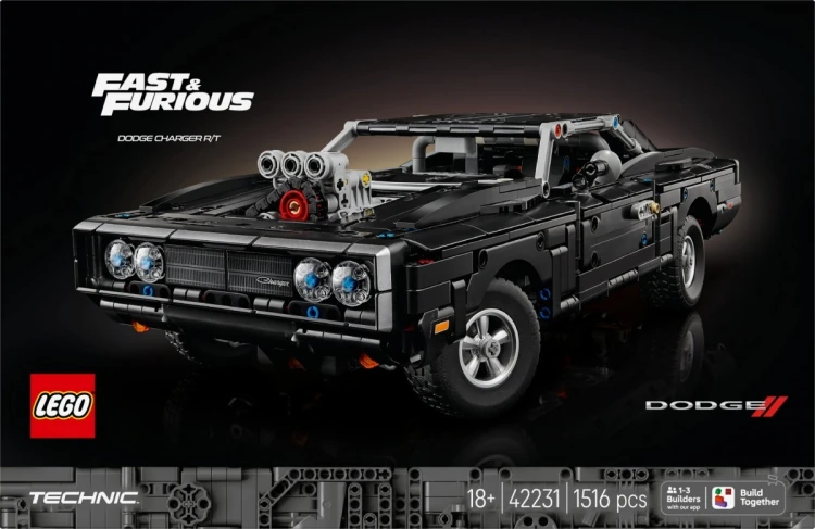 LEGO Klocki Technic 42231 Samochód Fast and Furious Dodge Charger R/T
