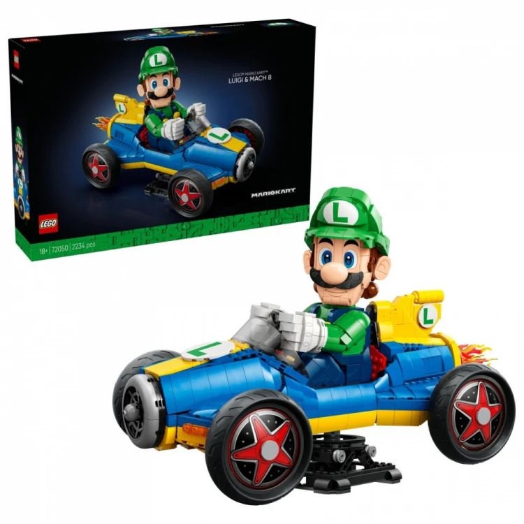 LEGO Klocki Super Mario 72050 Mario Kart - Luigi i Mach 8