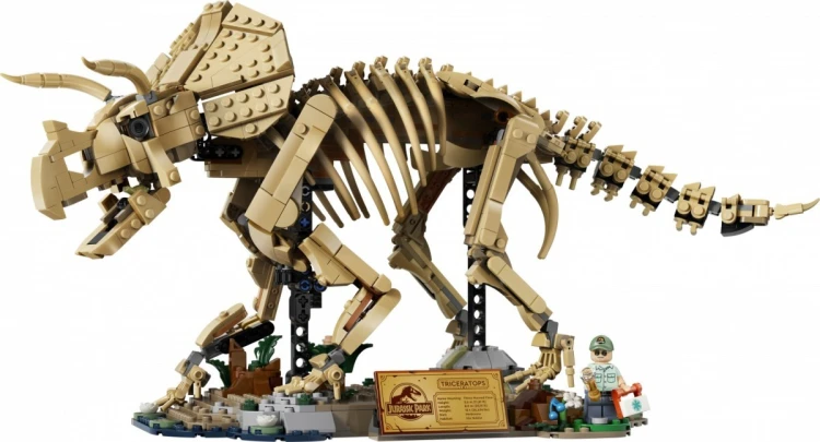 LEGO Klocki Jurassic World 77985 Szkielety dinozaurów: Triceratops