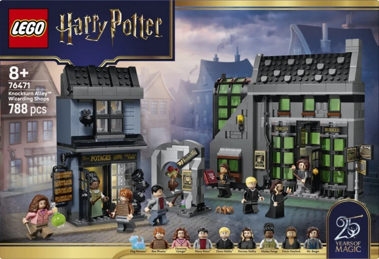 LEGO Klocki Harry Potter 76471 Magiczne sklepy na ulicy Śmiertelnego Nokturnu