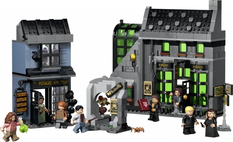 LEGO Klocki Harry Potter 76471 Magiczne sklepy na ulicy Śmiertelnego Nokturnu