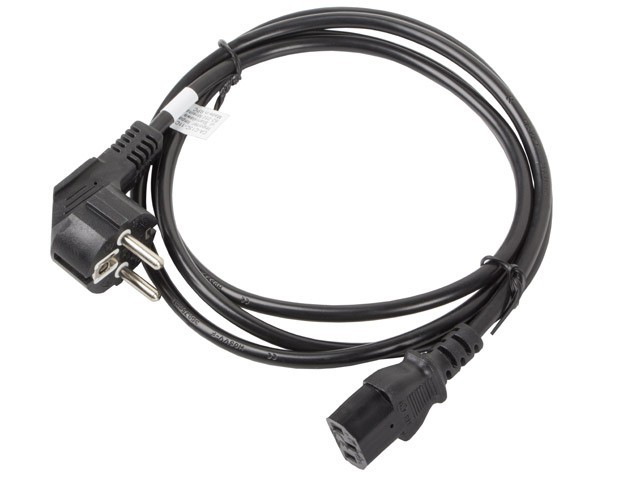 Lanberg Kabel zasilający CEE 7/7 - IEC 320 C13 VDE 1.8M czarny