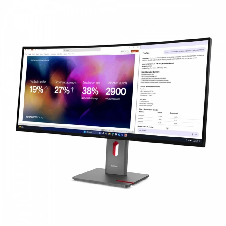 Lenovo Monitor 39.7 cala ThinkVision P40WD-40 64B4XAT1EU