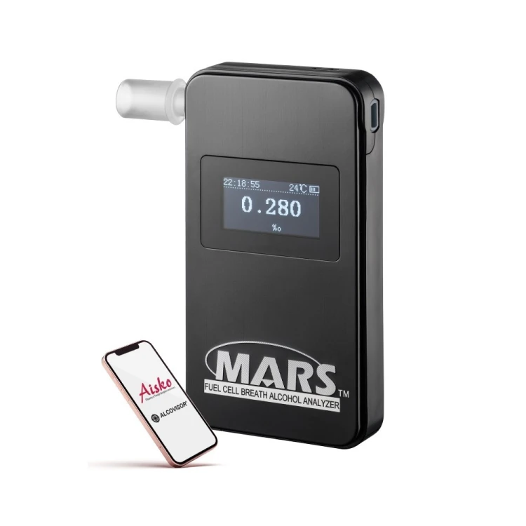 Alcovisor Alkomat elektrochemiczny MARS Bluetooth czarny