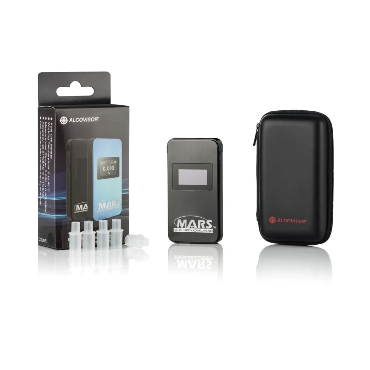 Alcovisor Alkomat elektrochemiczny MARS Bluetooth czarny