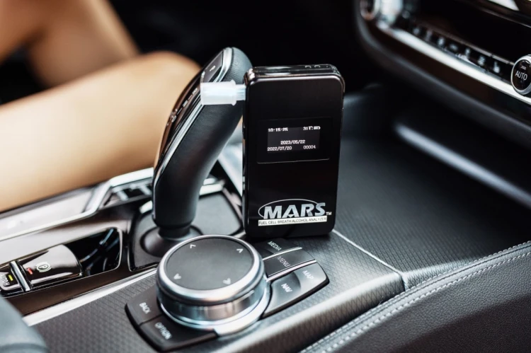 Alcovisor Alkomat elektrochemiczny MARS Bluetooth czarny