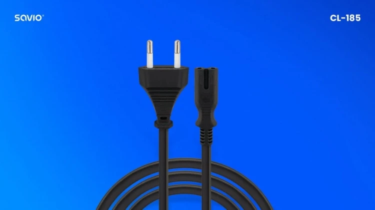 Savio Kabel zasilający 2pin, 5m,  CL-185