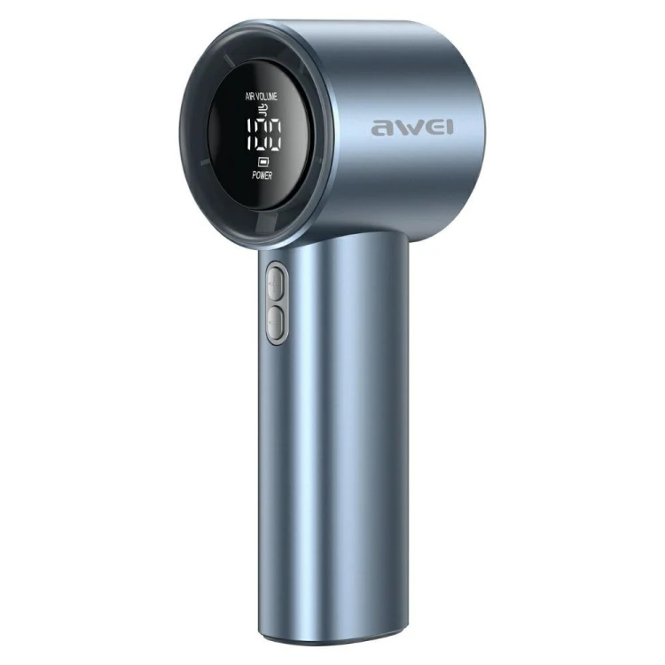 AWEI Wiatrak wentylator F38 mini ręczny niebieski