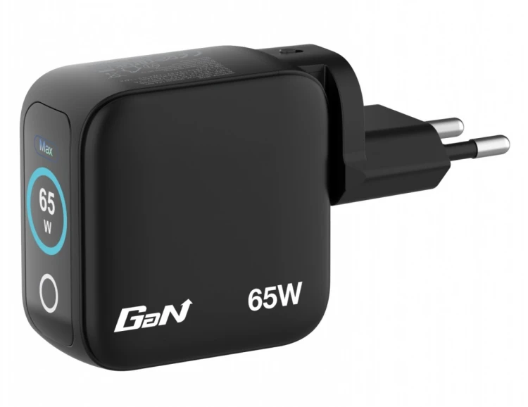 Verbatim Ładowarka Mini GaN 65W TFT 2xUSB-C 1xUSB-A  EU/UK/USA 30238