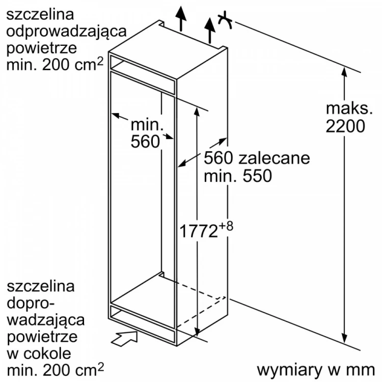 Bosch Chłodziarko-zamrażarka KIV87NSE0