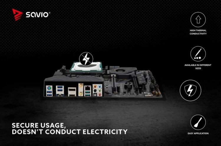 Savio Pasta termoprzewodząca Glacier 8.5 W/mK 2g TG-02